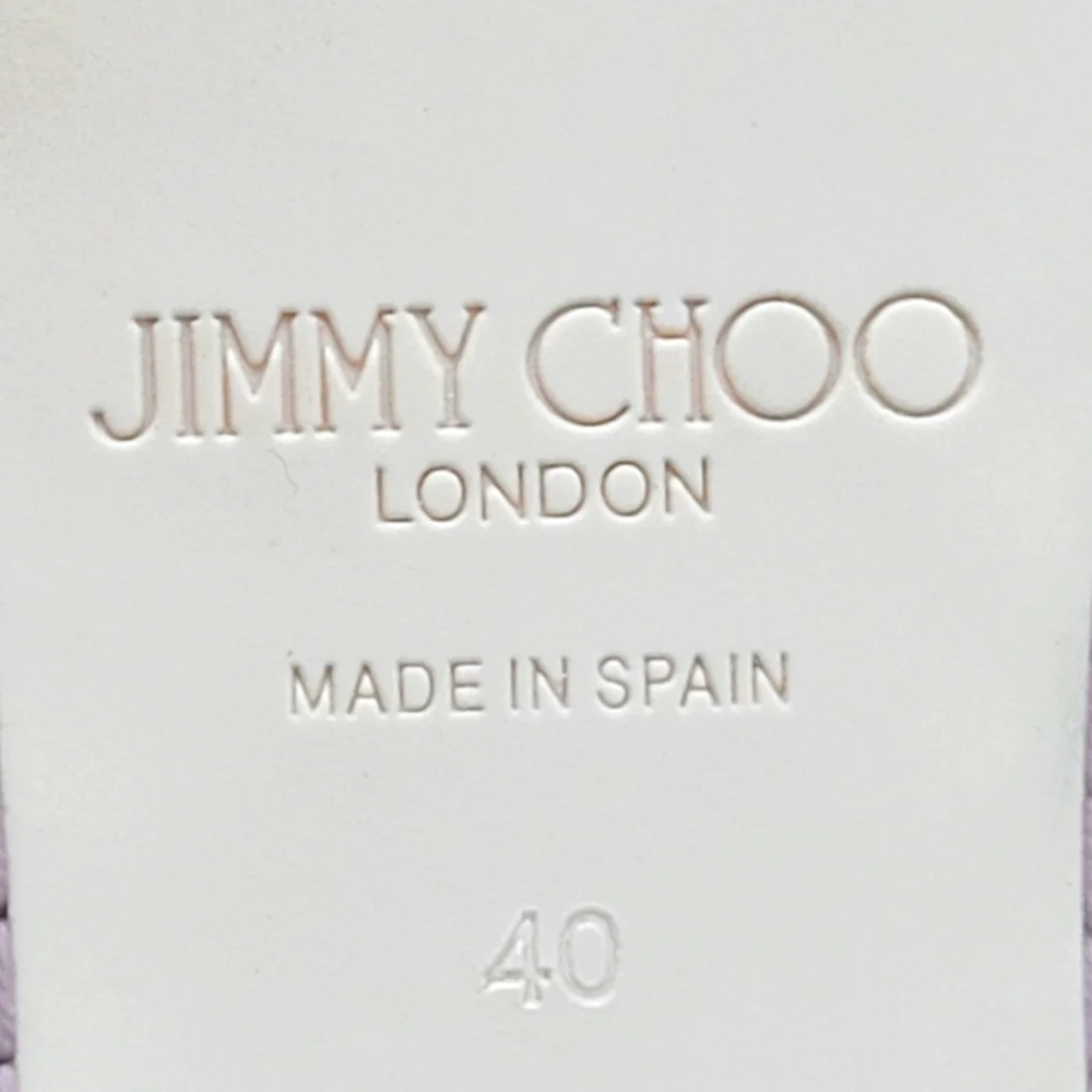 Jimmy Choo Multicolor Glitter Square-Toe Flats - Picture 11 of 15